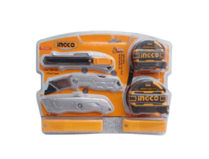 INGCO Measuring Tape & Utility Knife Set – HMK23036